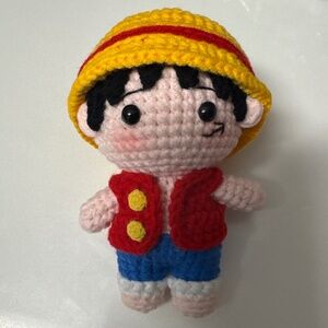 Hand crochet Luffy doll One Piece